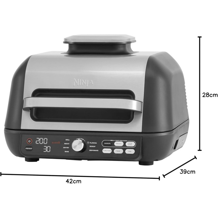 Grill plancha friteuse à air 7-en-1 Ninja Foodi MAX PRO – Sonde numérique – 3,8L