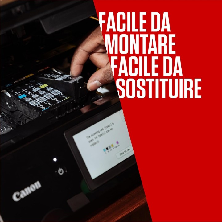 Pack de cartouches d'encre Canon CLI-571 - 4 couleurs - Compatibilité PIXMA MG TS