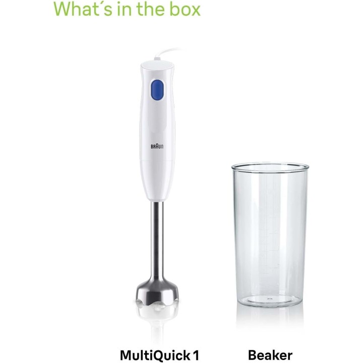 Mixeur plongeant Braun extra léger - Acier inoxydable 450W EasyTwist