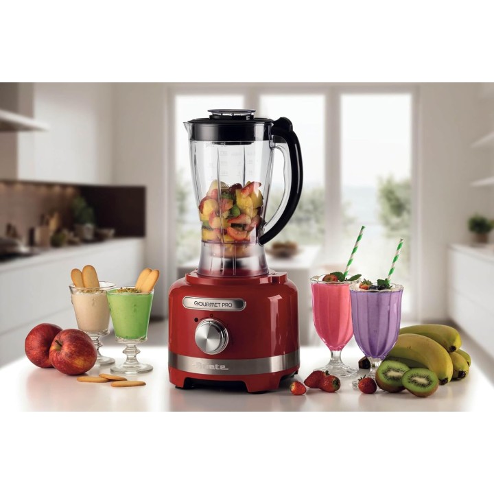 Robot culinaire multifonction 3L 1000W - Ariete Gourmet Pro Moderna rouge