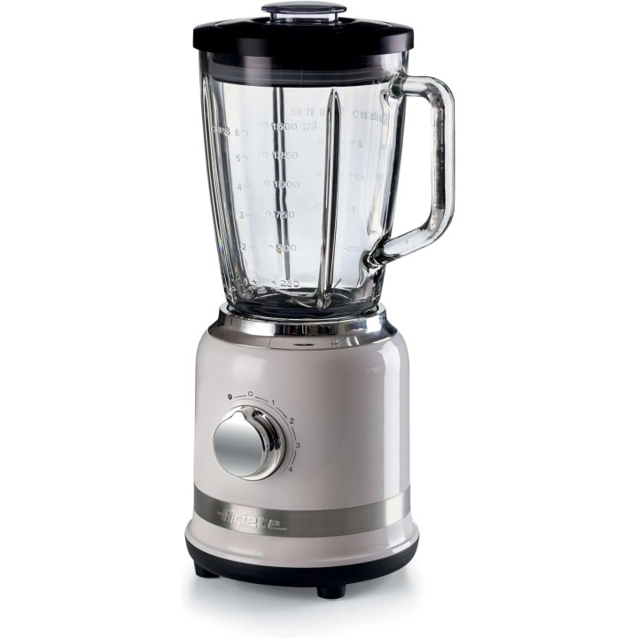 Blender Ariete 585 blanc - 1000 W, bol en verre 1,5 L, Pulse, broyeur à glace