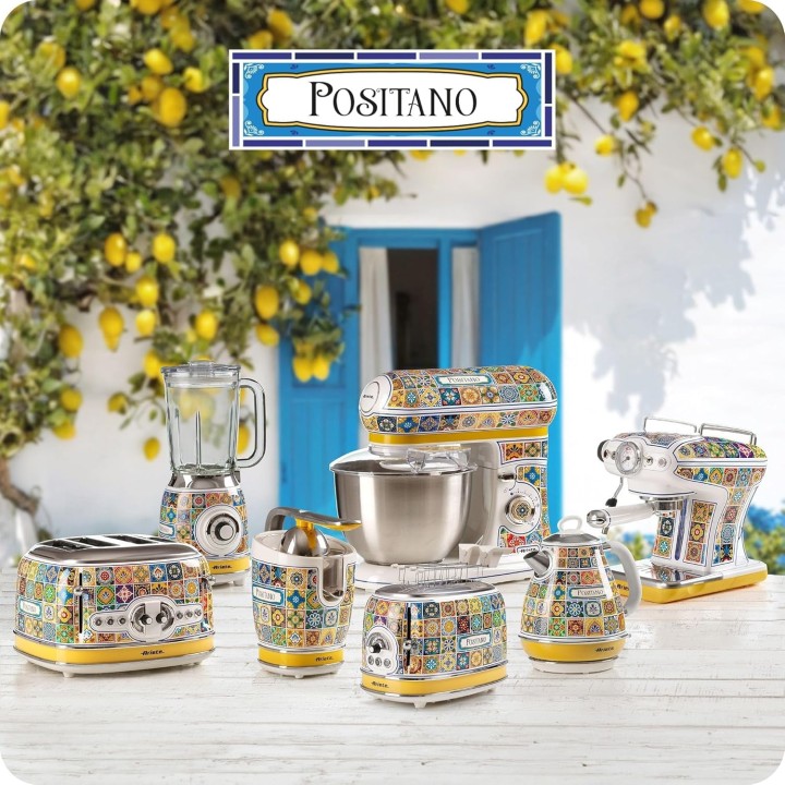 Presse-agrumes électrique Ariete 413 Positano - Levier métal, moteur silencieux, 2 cônes