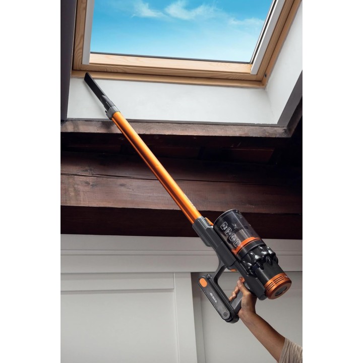 Balai électrique sans fil Ariete 2704 - Aspirateur à main HEPA, brosse motorisée, orange