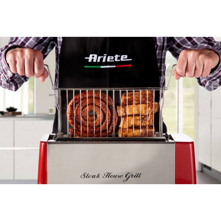 Grill électrique vertical Ariete 730 – 1300 W – Cuisson saine – Plateau récupérateur