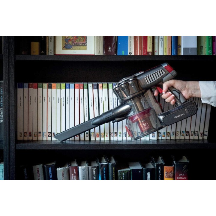 Aspirateur balai sans fil Ariete 2757 - 2-en-1, brosse LED, autonomie 45 min, 1L