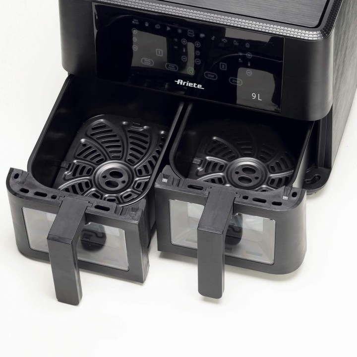 Friteuse à air double panier 9L - 11 programmes - Ariete 4631 - Noir
