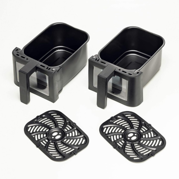 Friteuse à air double panier 9L - 11 programmes - Ariete 4631 - Noir