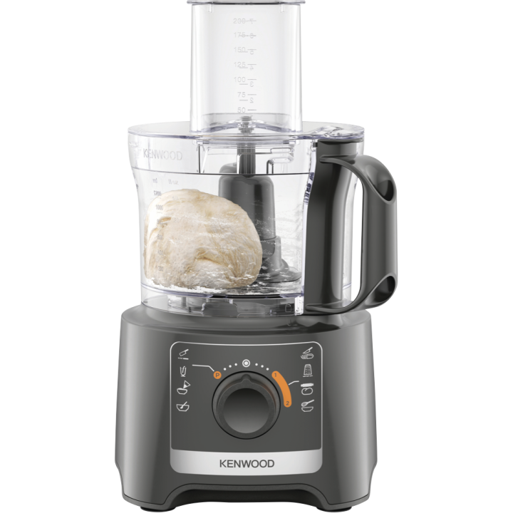 Robot multifonction compact avec blender Kenwood 800W - Gris - 2.1L - Accessoires inclus