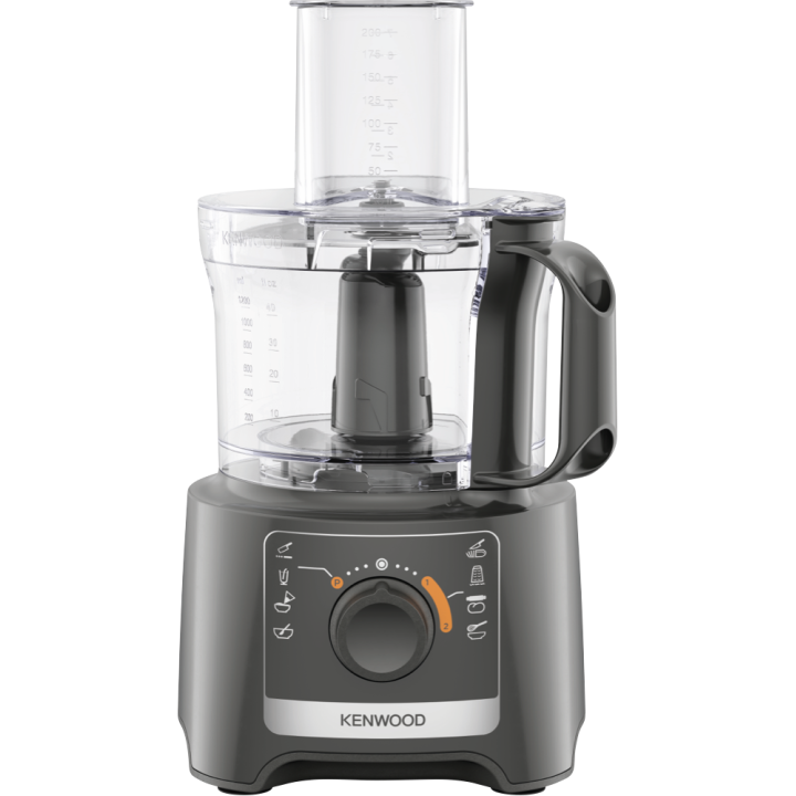 Robot multifonction compact avec blender Kenwood 800W - Gris - 2.1L - Accessoires inclus