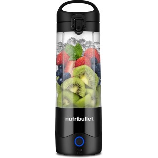 Blender portable NutriBullet noir – Sans fil, 475 ml, rechargeable USB-C, usage nomade
