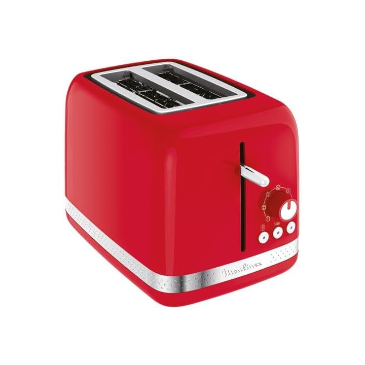 Grille-pain 2 fentes 850W - Moulinex LT300510 rouge