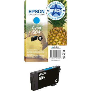 Cartouche d'encre cyan Epson 604 Pineapple - Standard - Compatible imprimantes Expression/Workforce