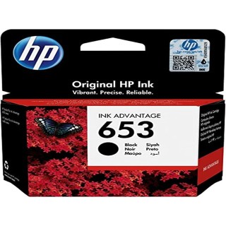 Cartouche d'encre noire HP 653 authentique - Compatible imprimantes HP 3YM75AE