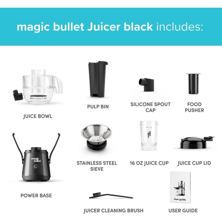 Centrifugeuse compacte NutriBullet 470 ml - Acier inoxydable, 400 W, facile à nettoyer