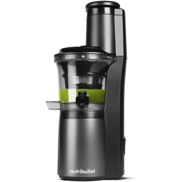 Extracteur de jus à froid NutriBullet NBJ500 - Acier inoxydable 1,8L - Noir - Silencieux