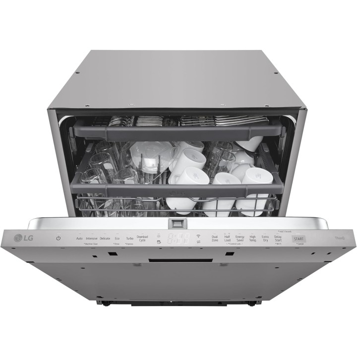 Lave-vaisselle intégrable LG 14 couverts QuadWash connecté silencieux Direct Drive