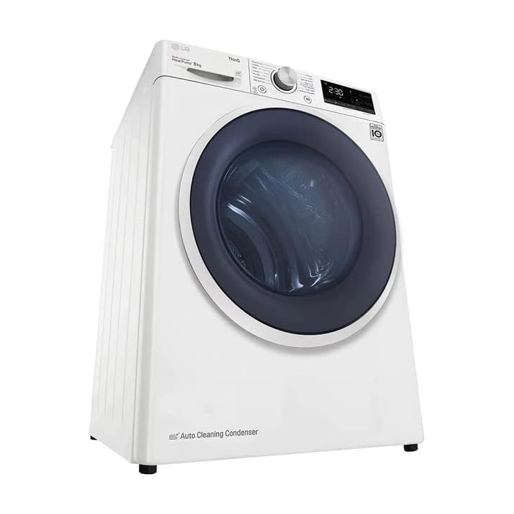 Sèche-linge frontal 8 kg pompe à chaleur A+++ Wi-Fi Smart LG - Allergy Care - Eco Hybrid