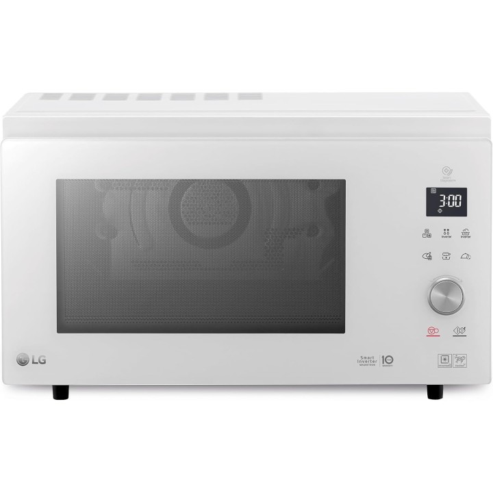 Micro-ondes LG 39L blanc - Grill, convection, auto-cuisson, plateau 36cm, 1100W