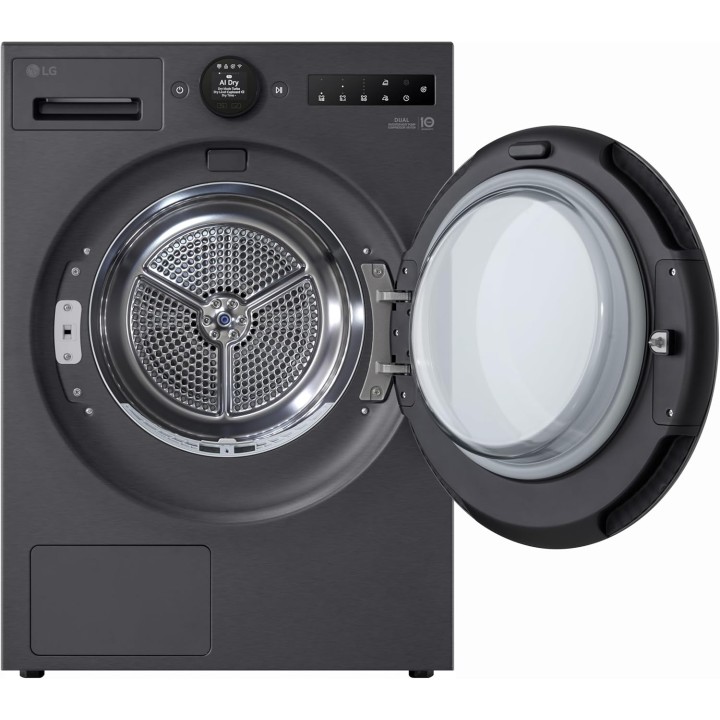 Sèche-linge pompe à chaleur connecté LG 9 kg AI Dry - Turbo Dry - Noir