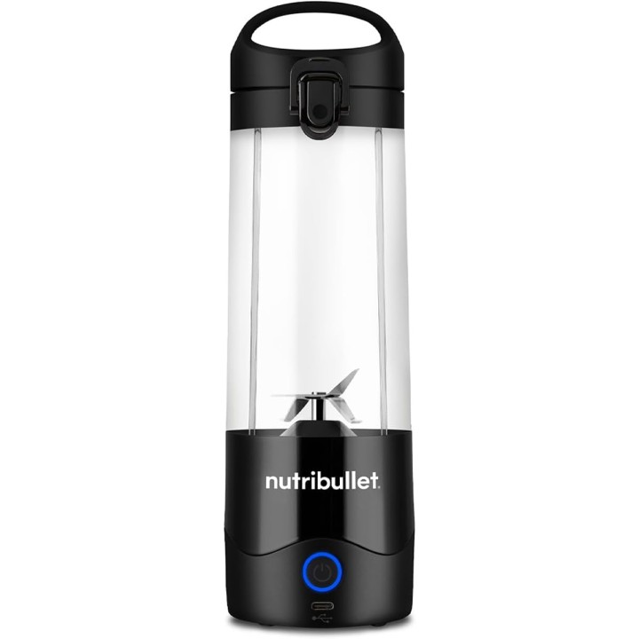 Blender portable NutriBullet noir – Sans fil, 475 ml, rechargeable USB-C, usage nomade
