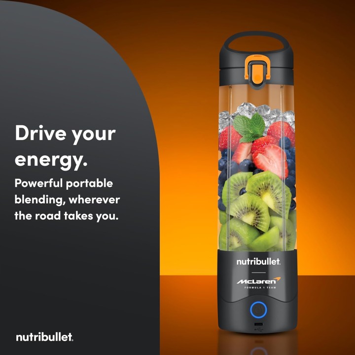 Blender portable NutriBullet x McLaren - Compact rechargeable USB-C gris métallisé