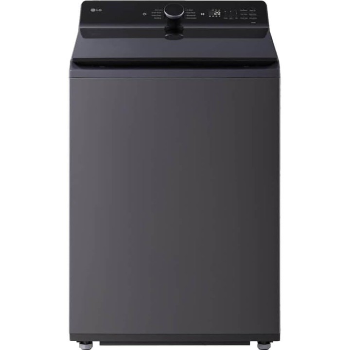 Colonne lave-linge/sèche-linge LG - TurboWash, WiFi, vapeur, grande capacité, noir mat
