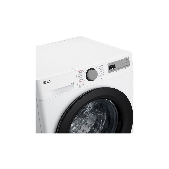 Lave-linge frontal 11kg AI Direct Drive LG TurboWash 360° vapeur Steam série 600