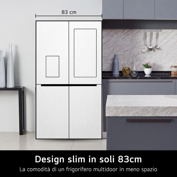 Réfrigérateur américain LG 635L - InstaView, No Frost, Distributeur eau/glace, Inox