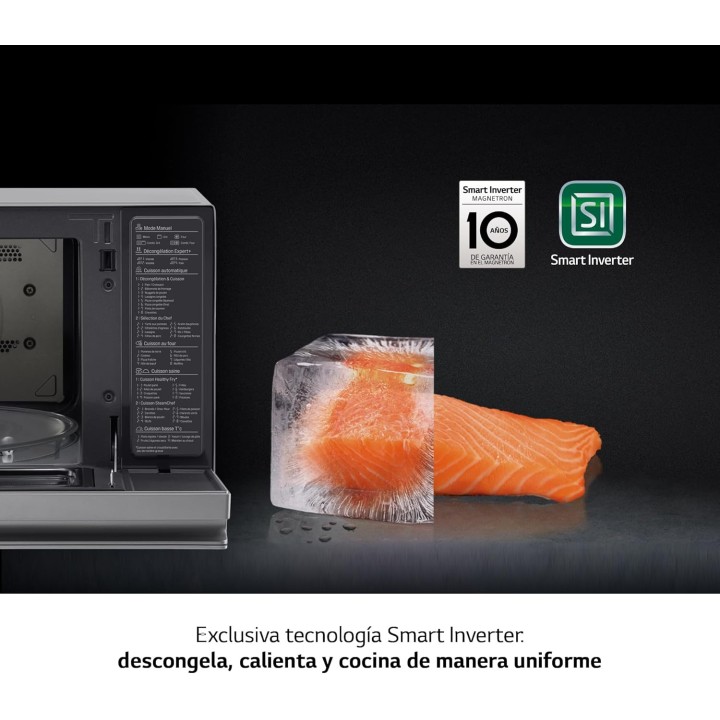 Four micro-ondes combiné LG Smart Inverter - 39L, gril, convection, inox