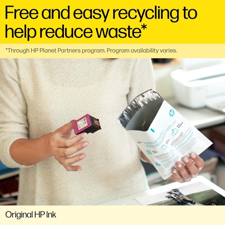 Cartouche d'encre jaune HP GT52 - 70 ml rechargeable pour imprimante HP DeskJet GT