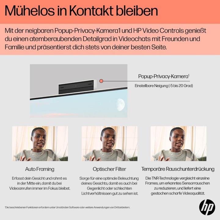 PC tout-en-un tactile 23,8'' HP Ryzen 5 16Go RAM 512Go SSD Windows 11 Blanc