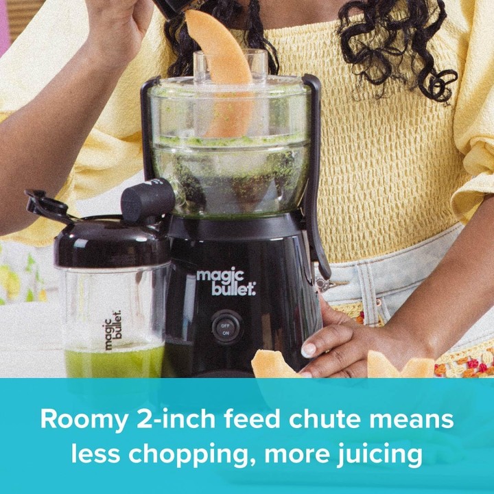 Centrifugeuse compacte NutriBullet 470 ml - Acier inoxydable, 400 W, facile à nettoyer