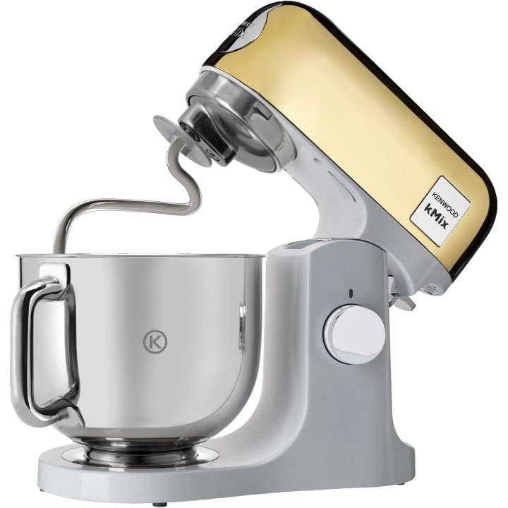 Robot pâtissier Kenwood kMix KMX760YG - 5L 1000W bol inox - design or