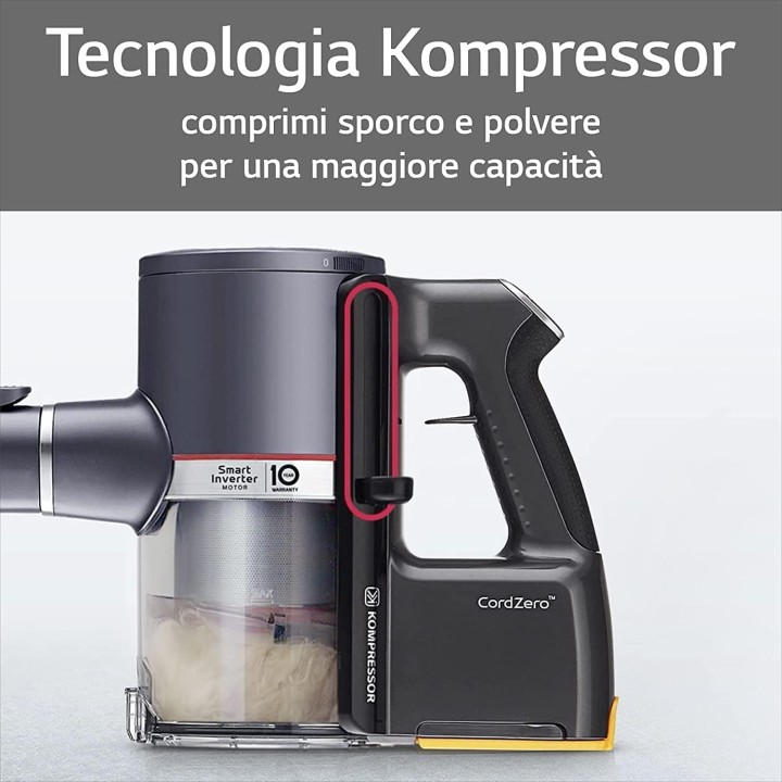 Aspirateur balai sans fil LG CordZero A9K Slim 1R - 200W - autonomie 120 min - Kompressor