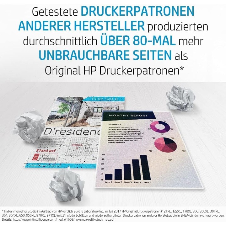 Cartouche d'encre noire HP 653 authentique - Compatible imprimantes HP 3YM75AE