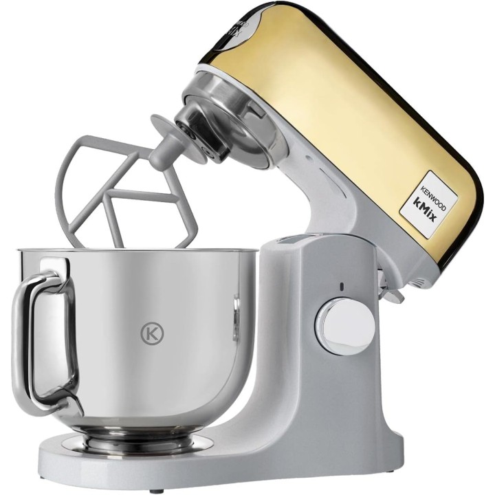 Robot pâtissier Kenwood kMix KMX760YG - 5L 1000W bol inox - design or