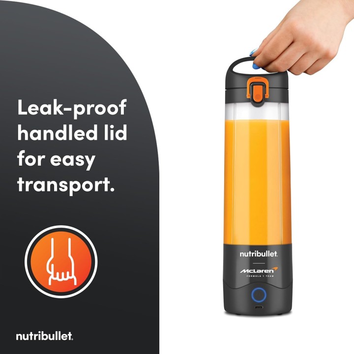 Blender portable NutriBullet x McLaren - Compact rechargeable USB-C gris métallisé