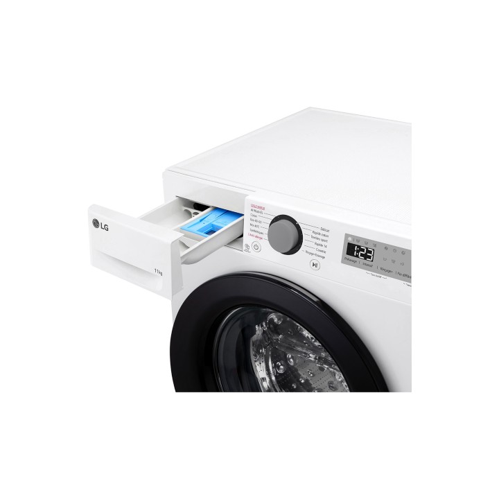 Lave-linge frontal 11kg AI Direct Drive LG TurboWash 360° vapeur Steam série 600