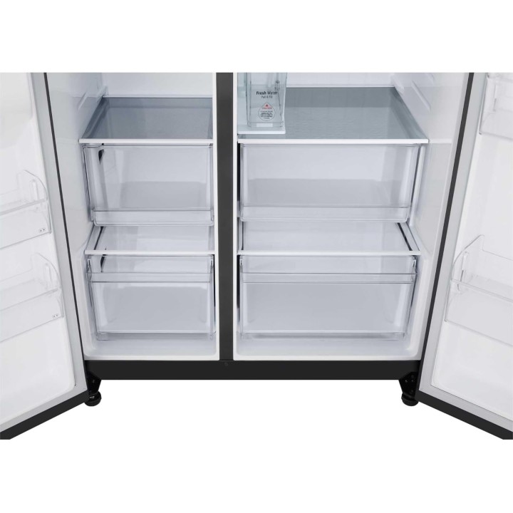 Réfrigérateur américain LG 638L - No Frost - NatureFRESH - Noir mat - Distributeur d'eau