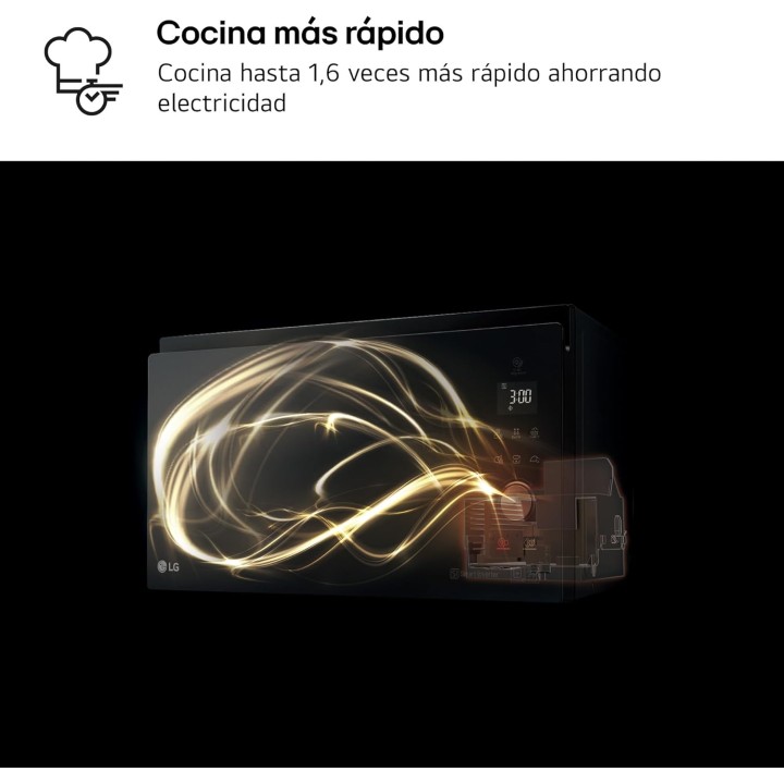 Micro-ondes LG 39L blanc - Grill, convection, auto-cuisson, plateau 36cm, 1100W