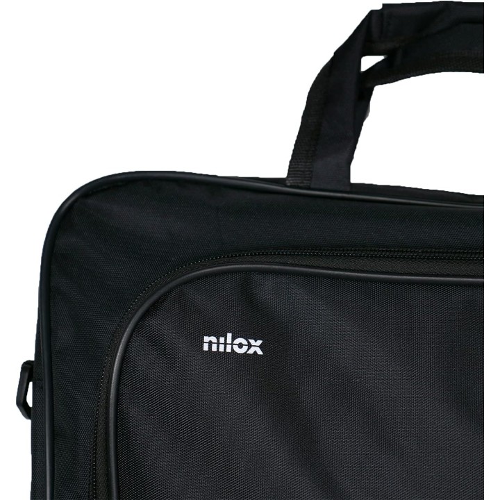 Sacoche PC portable 15,6 pouces avec souris USB - intérieur renforcé noir