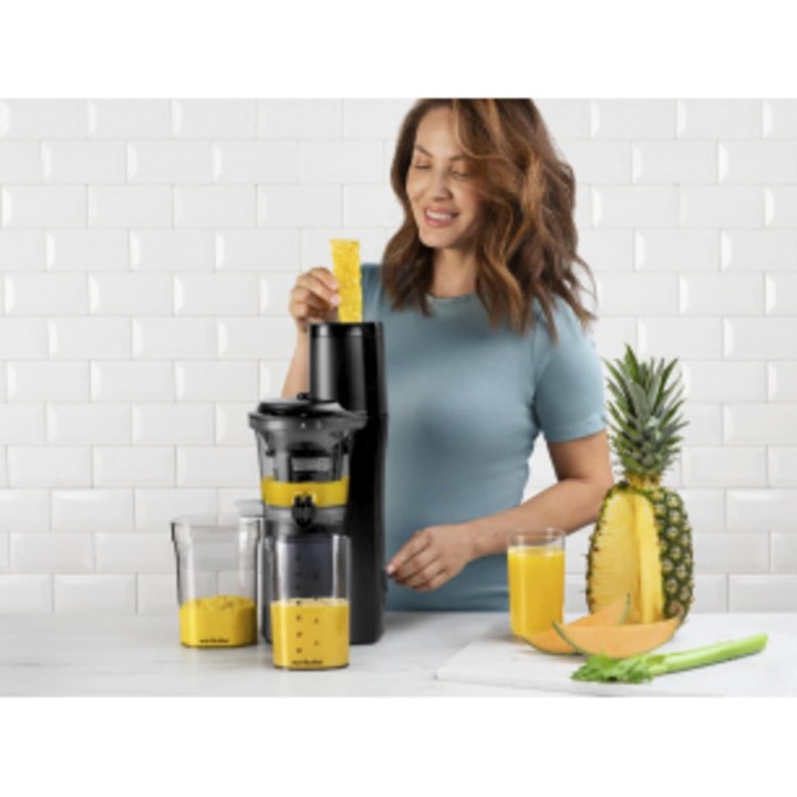 Extracteur de jus à froid NutriBullet NBJ500 - Acier inoxydable 1,8L - Noir - Silencieux