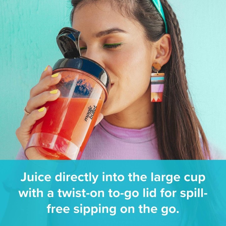 Centrifugeuse compacte NutriBullet 470 ml - Acier inoxydable, 400 W, facile à nettoyer