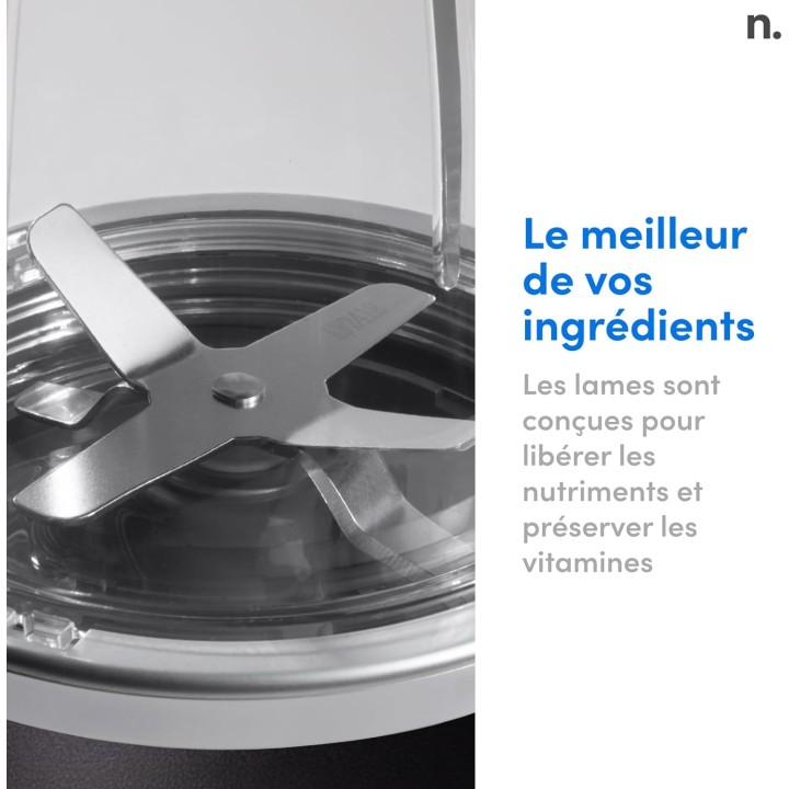 Blender électrique multifonction NutriBullet Pro 1200W - 700ml/900ml - Noir