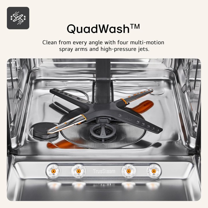 Lave-vaisselle intégrable LG 14 couverts QuadWash connecté silencieux Direct Drive