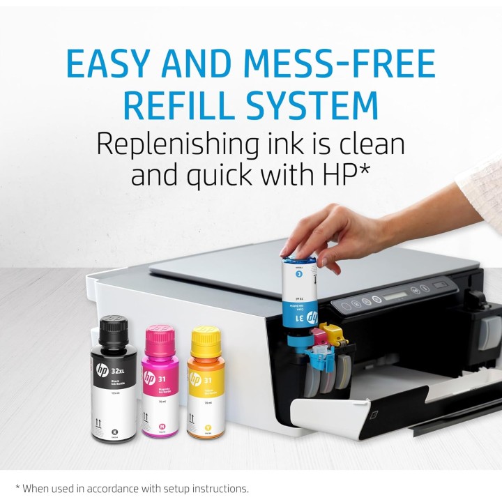 Bouteille d'encre noire rechargeable HP 32XL - 6000 pages - Smart Tank