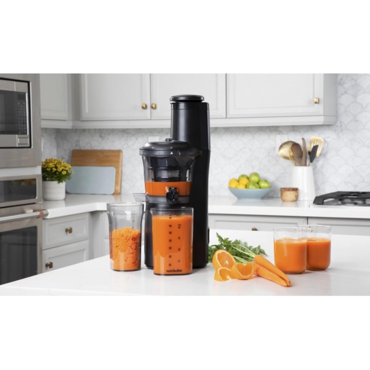 Extracteur de jus à froid NutriBullet NBJ500 - Acier inoxydable 1,8L - Noir - Silencieux