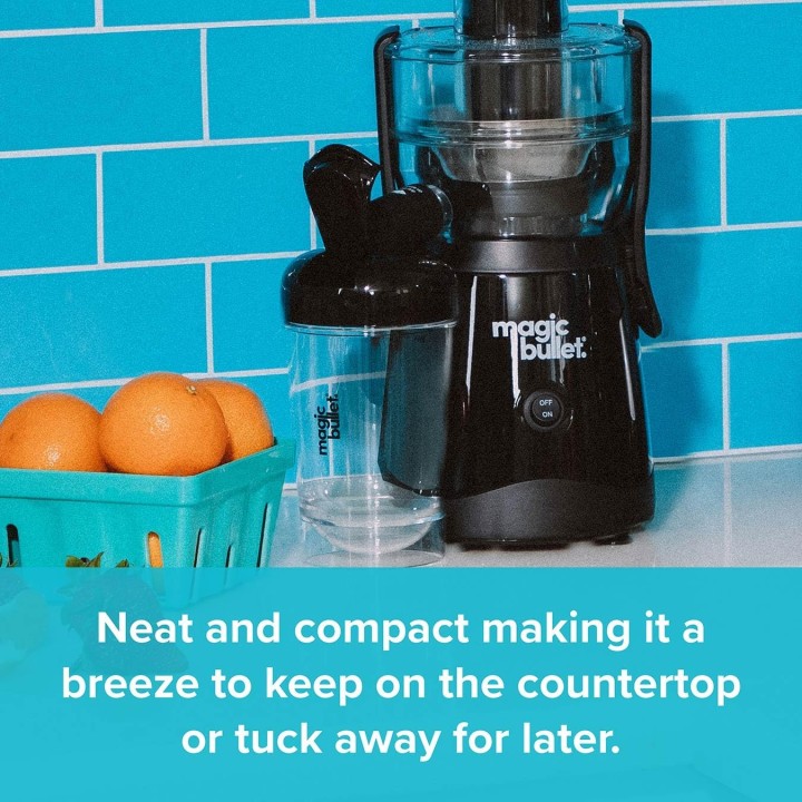 Centrifugeuse compacte NutriBullet 470 ml - Acier inoxydable, 400 W, facile à nettoyer