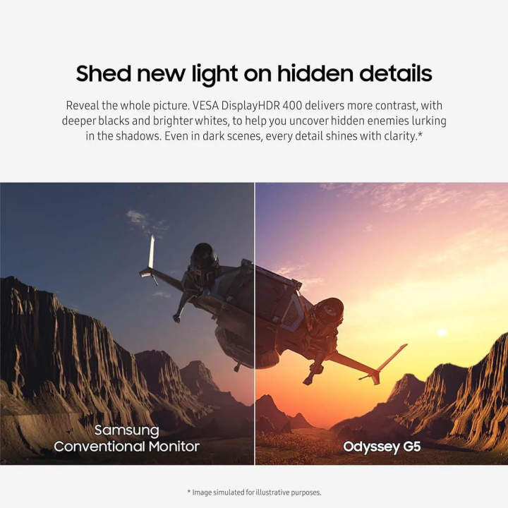 Moniteur gaming 32 pouces QHD 180Hz Fast IPS FreeSync G-Sync HDR400 - SAMSUNG