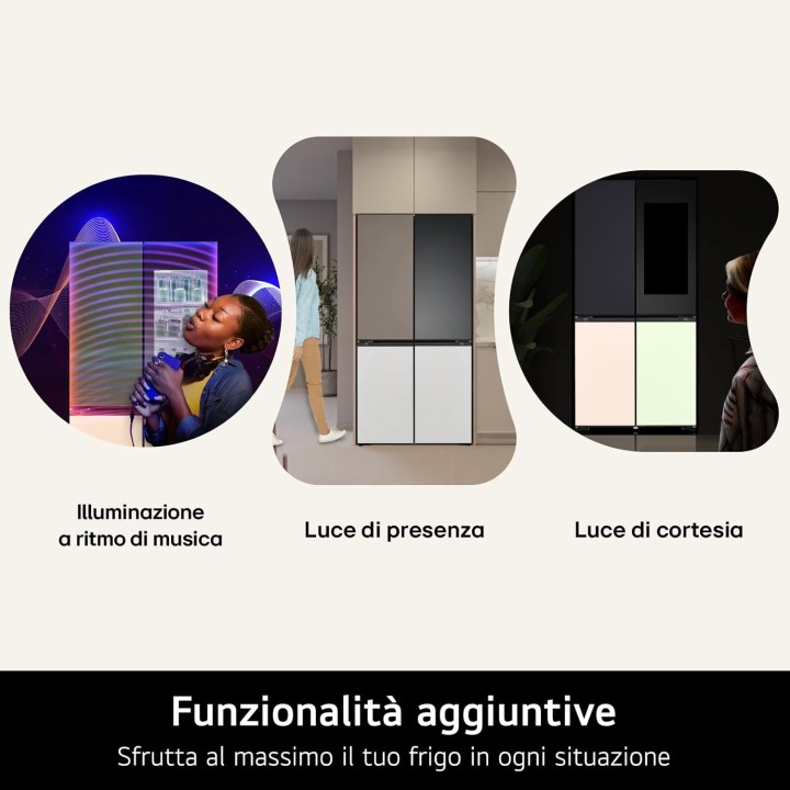 Réfrigérateur multi-portes LG GMV 960 NNME - Side by Side Mood Up